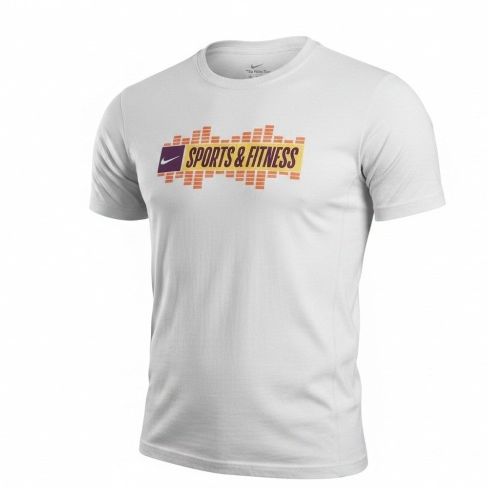 Nike Sports & Fitness T Shirt Mens Small White Graphic Athletic Tee Good